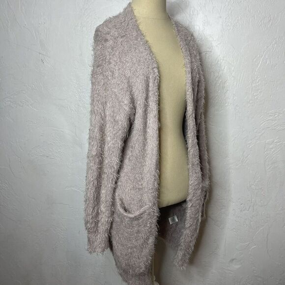 Kayla’s Armoire Boutique Purple Fuzzy Soft Long Cardigan S/M - Picture 5 of 10